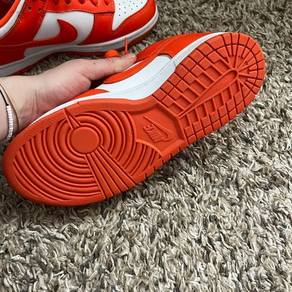 Nike dunks low Syracuse orange size 5.5y or 7w